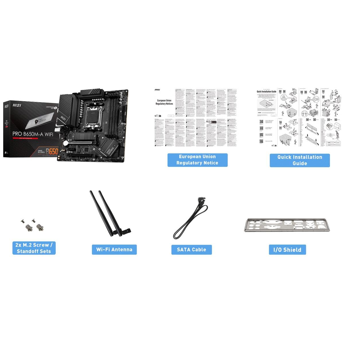 Amazon | MSI PRO B650M-A WiFi ProSeries マザーボード (AMD Ryzen