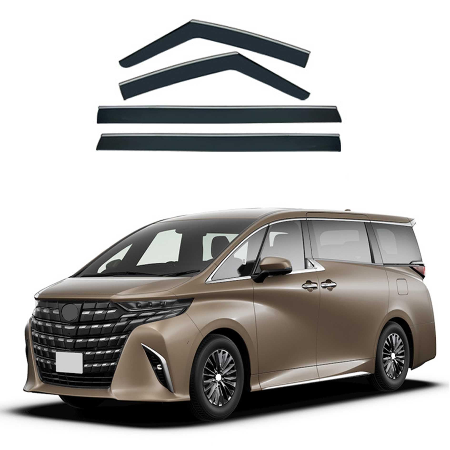 Amazon | サイドバイザー に適合する トヨタ 新型 アルファード ヴェル