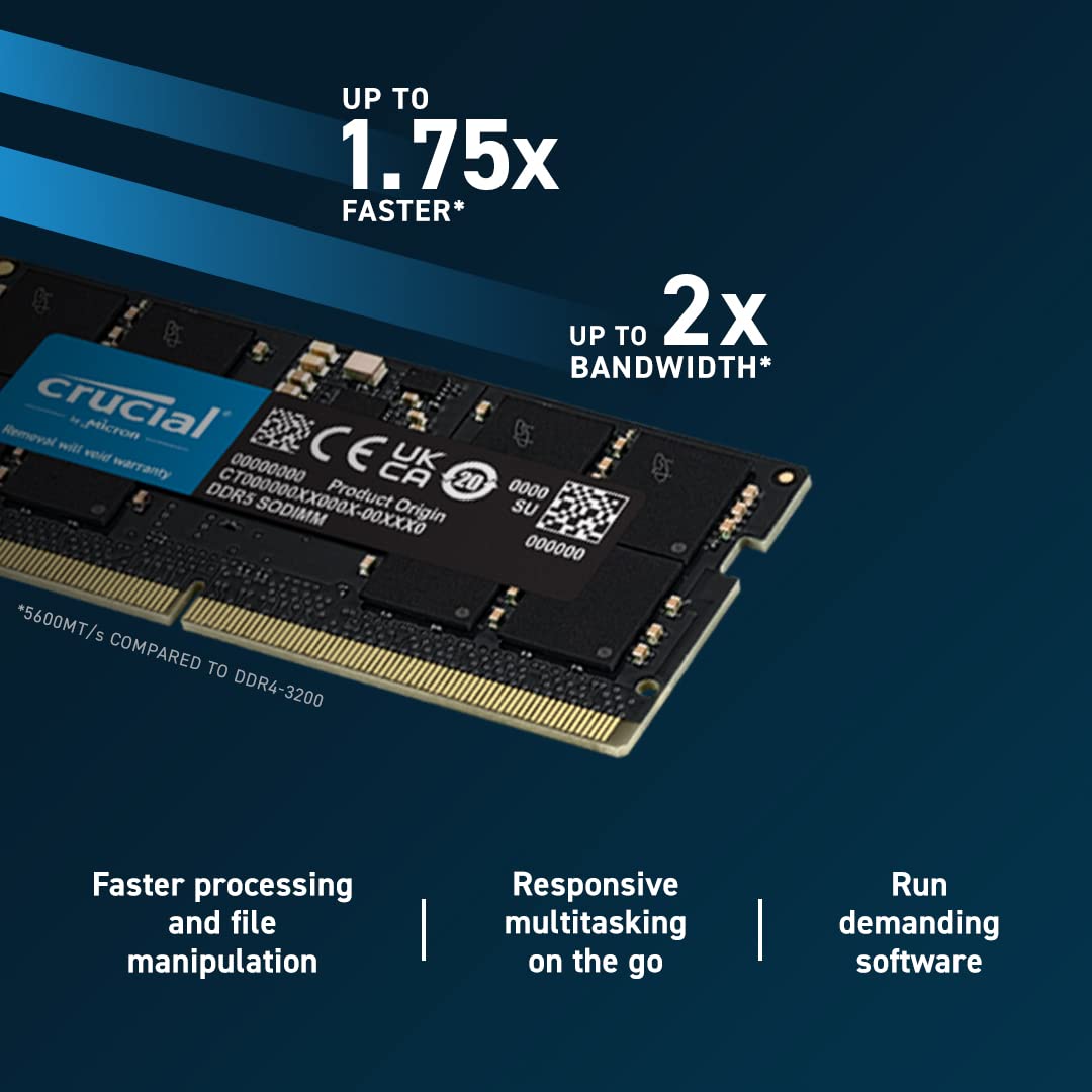Amazon.co.jp: GEVOK Crucial RAM 16GB DDR5 5200MHz (or 4800MHz
