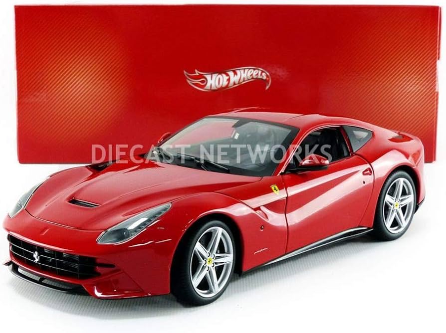 Hot Wheels Ferrari F12 Berlinetta 1:18 rode modelauto : Amazon.nl