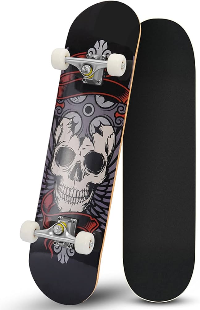 Amazon.co.jp: 黒スケボー コンプリー 95Aウィール スケボー初心者向け