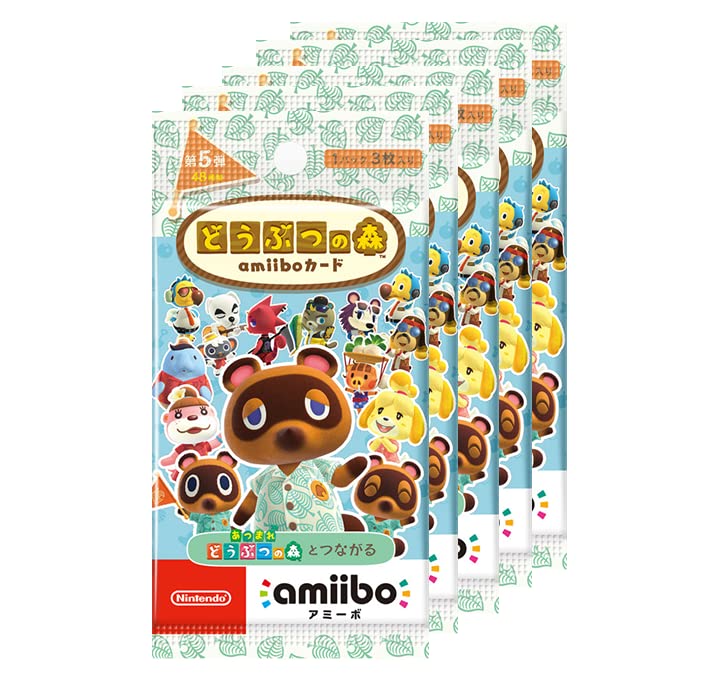 Amazon.com: 任天堂 どうぶつの森amiiboカード 第5弾 (5パックセット