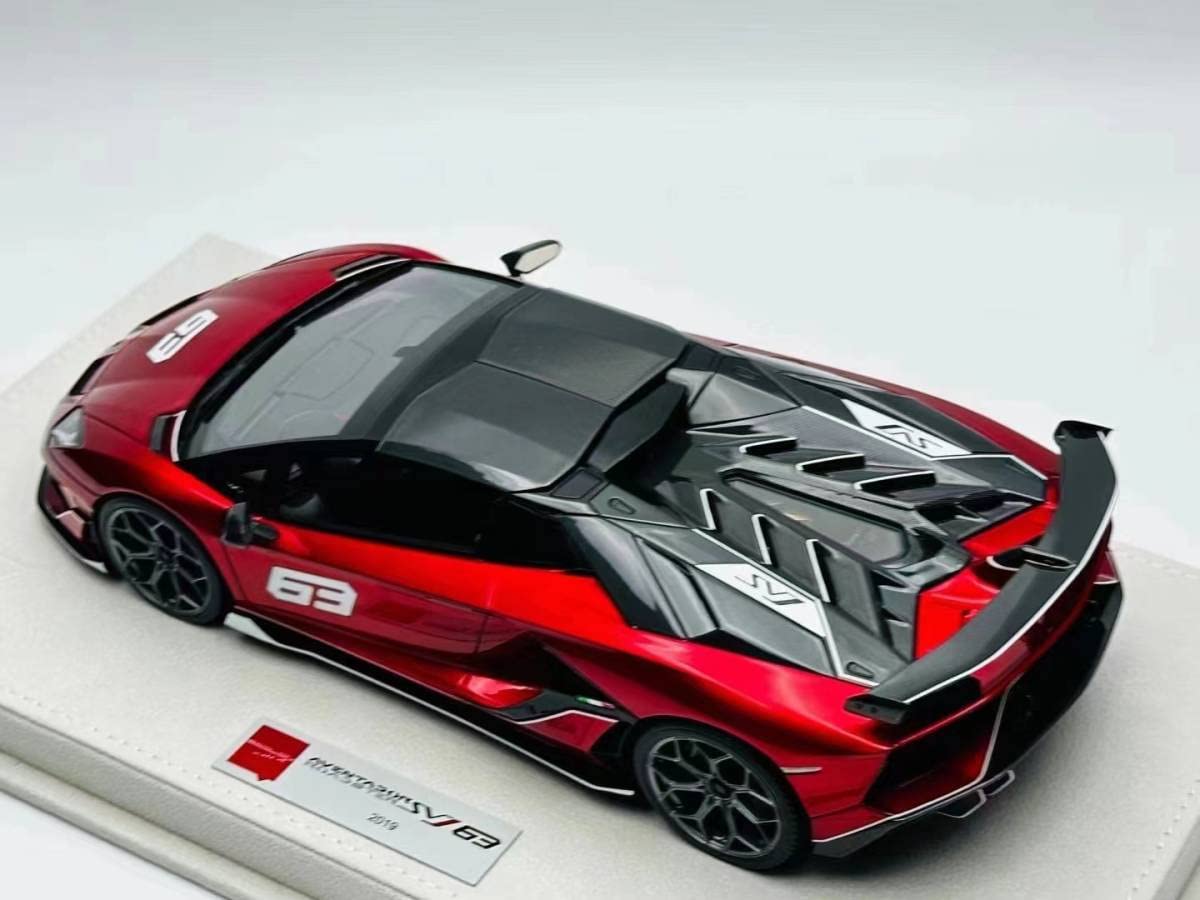 Amazon | makeup 1/18 Lamborghini Aventador SVJ 63 Roadster Candy