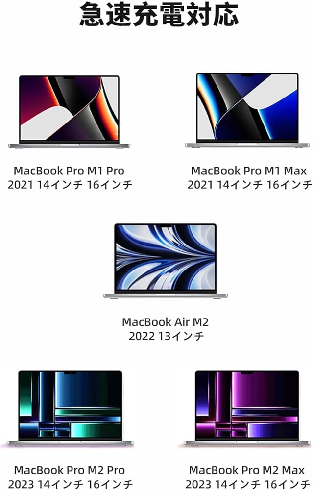 Amazon.co.jp: 140W 充電ケーブル - 2021年モデル MacBook Pro M1 Pro