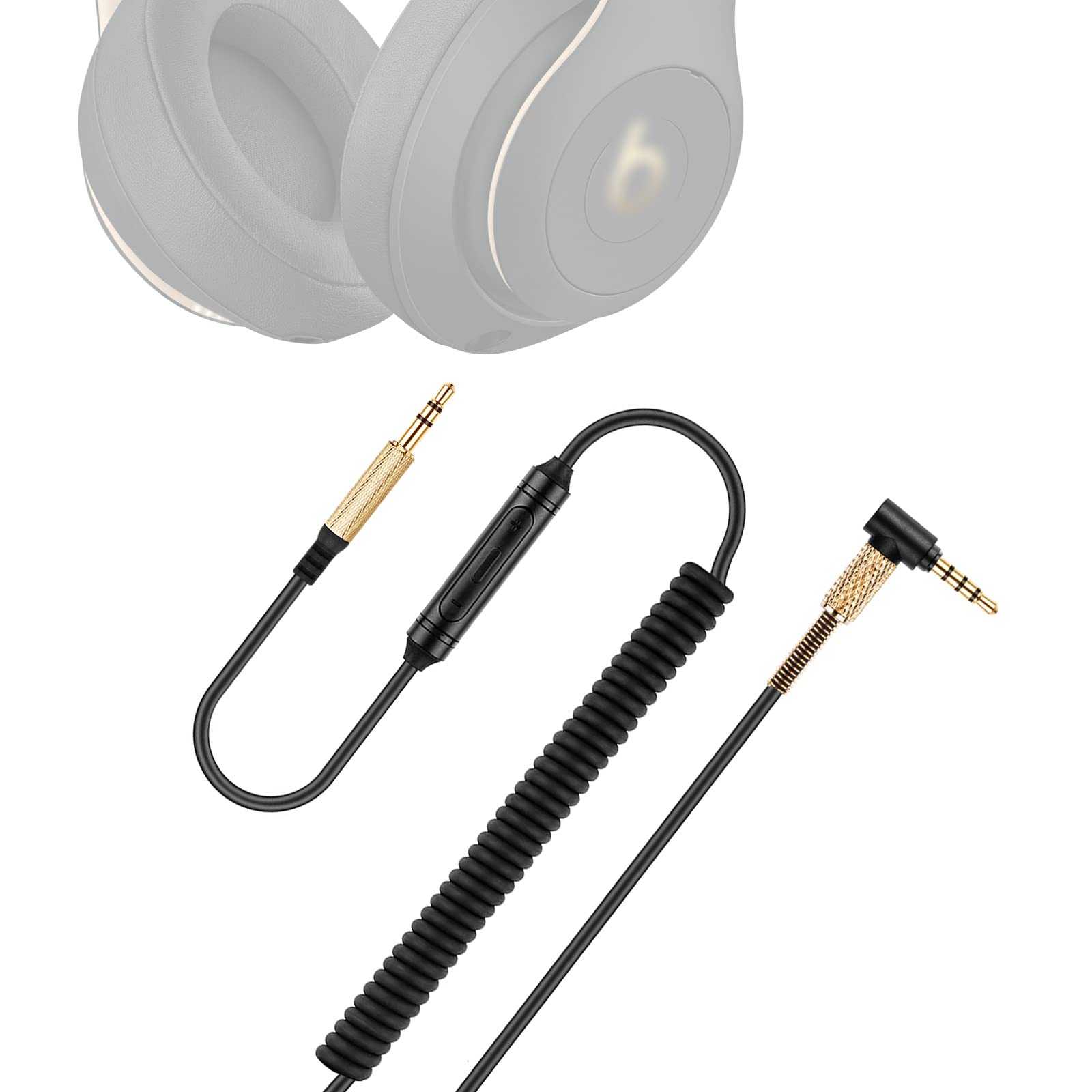 Amazon.com: weishan Studio3 Coiled Audio Cable for Beats Studio