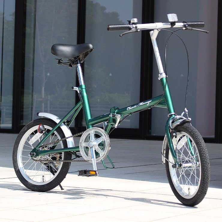 Amazon | 【 防犯登録付き/即乗り可能 】 折りたたみ自転車 16インチ