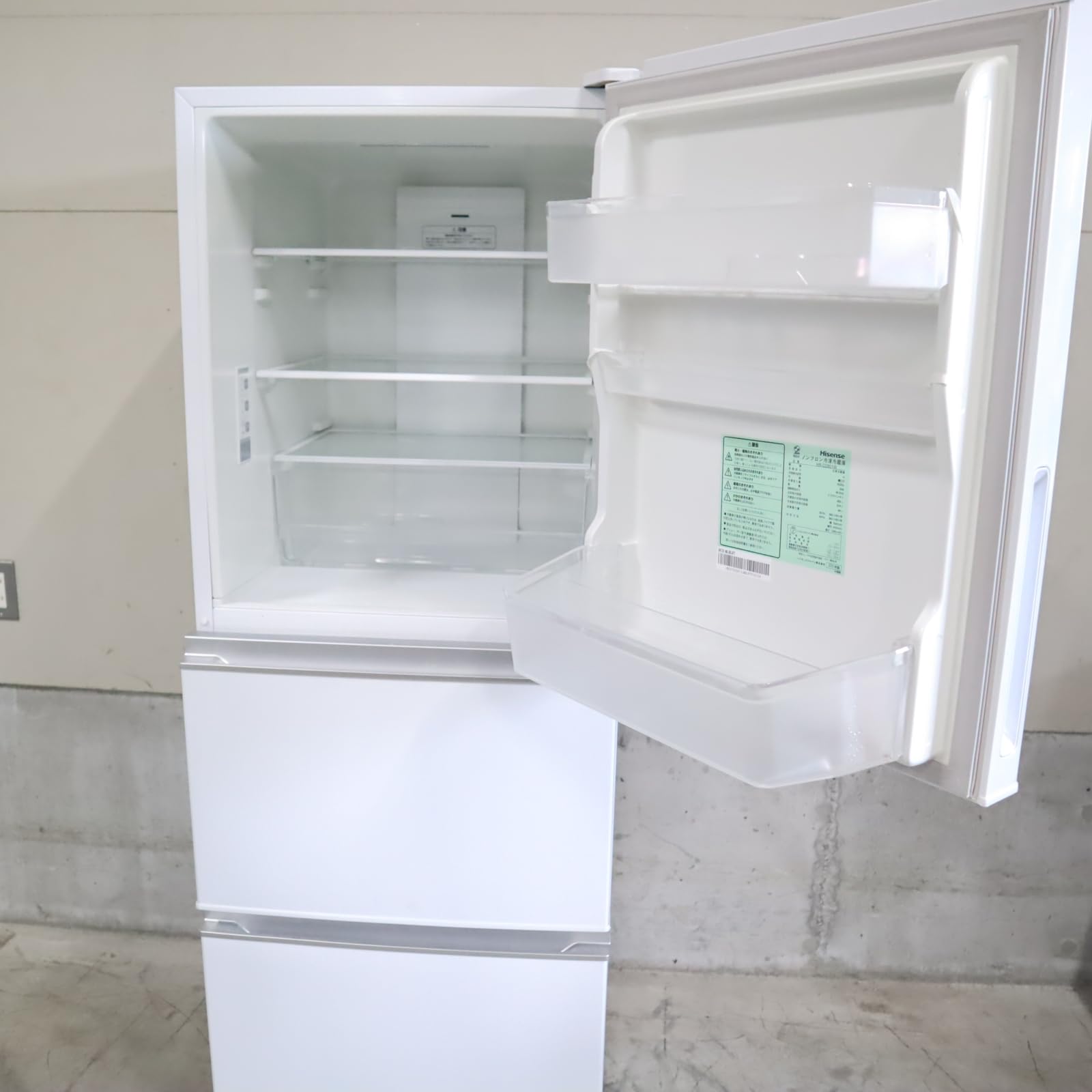 Amazon.co.jp: ハイセンス 冷蔵庫 幅55.4cm 282L ホワイト HR-D2801W 3