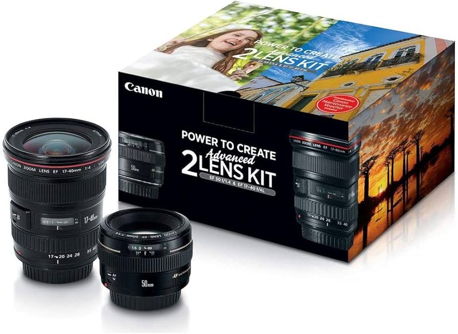 Amazon.com : Canon Advanced Two Lens Kit with 50mm f/1.4 and 17