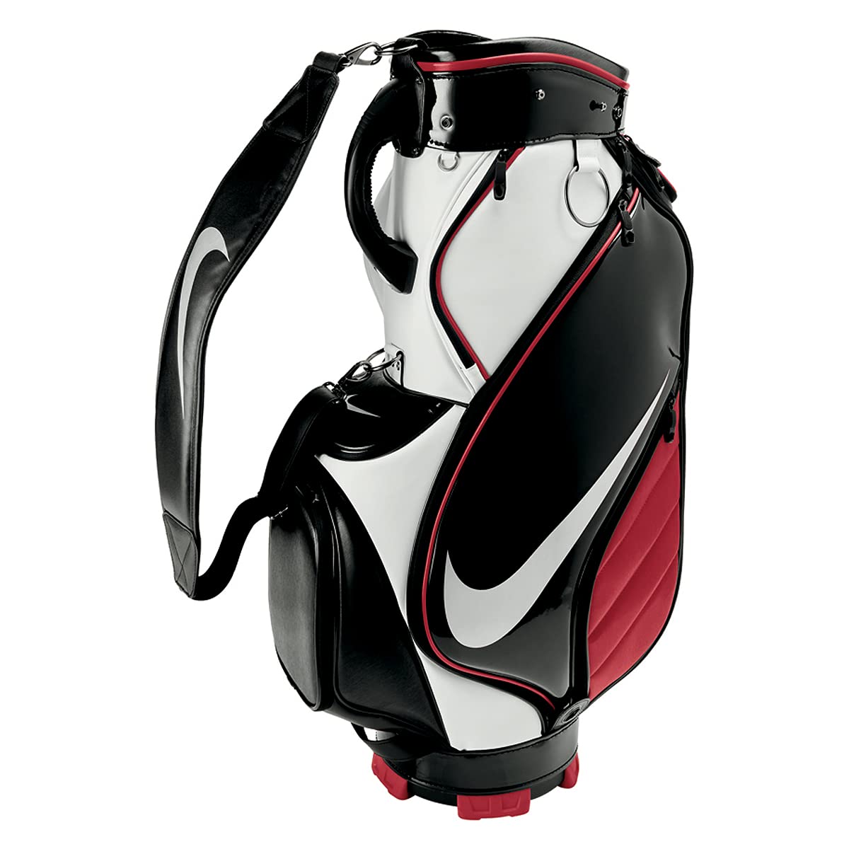 Amazon | ナイキ(NIKE) ゴルフバッグ ホワイト×ブラック×ジムレッド F