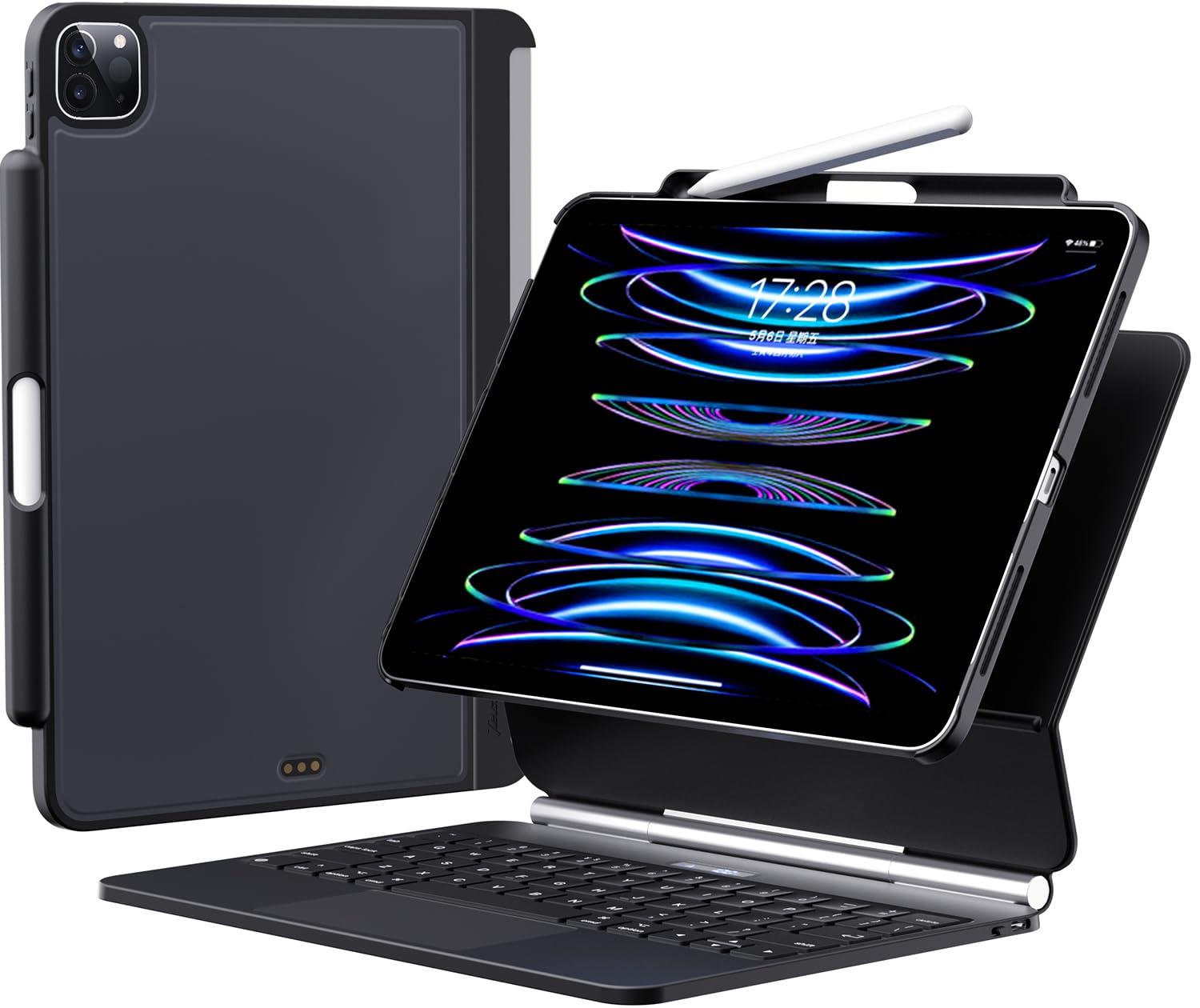 Amazon | Techfish iPadケース マジックキーボード&スマートキーボード