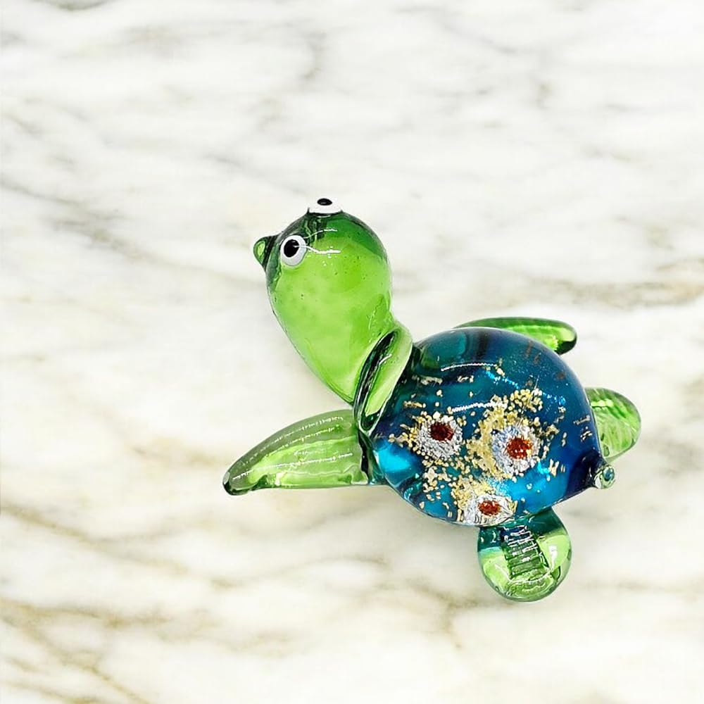 ウミガメガラス細工ミニチュア