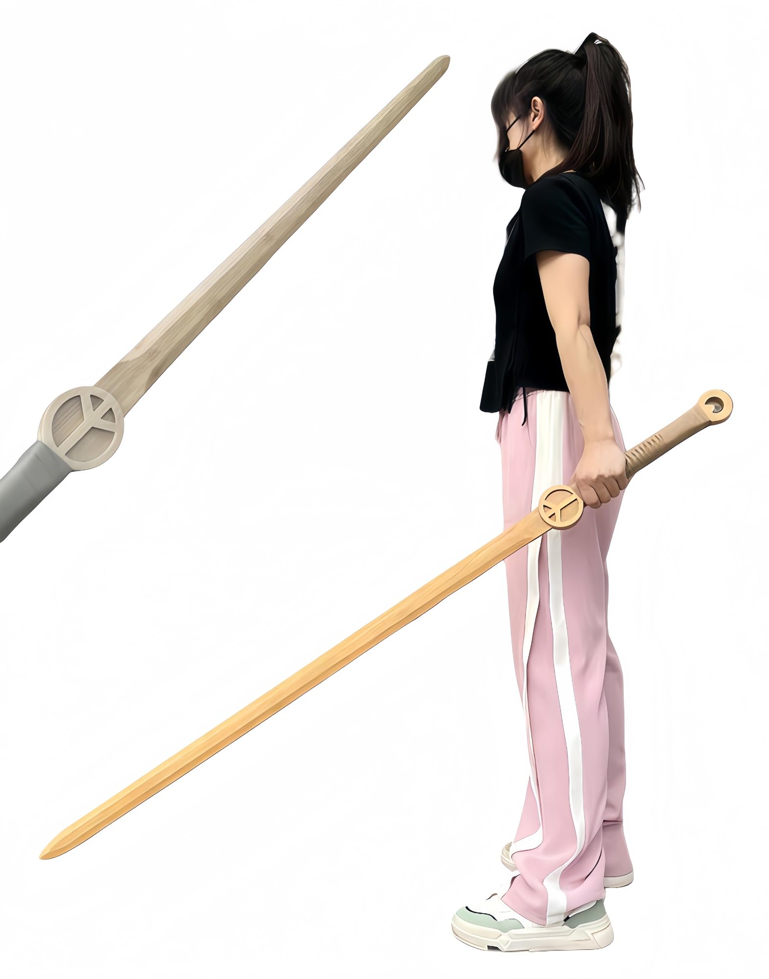 Amazon | 竹製 太極剣 竹刀 木刀 居合刀 日本刀 美術刀剣 模造刀 竹製