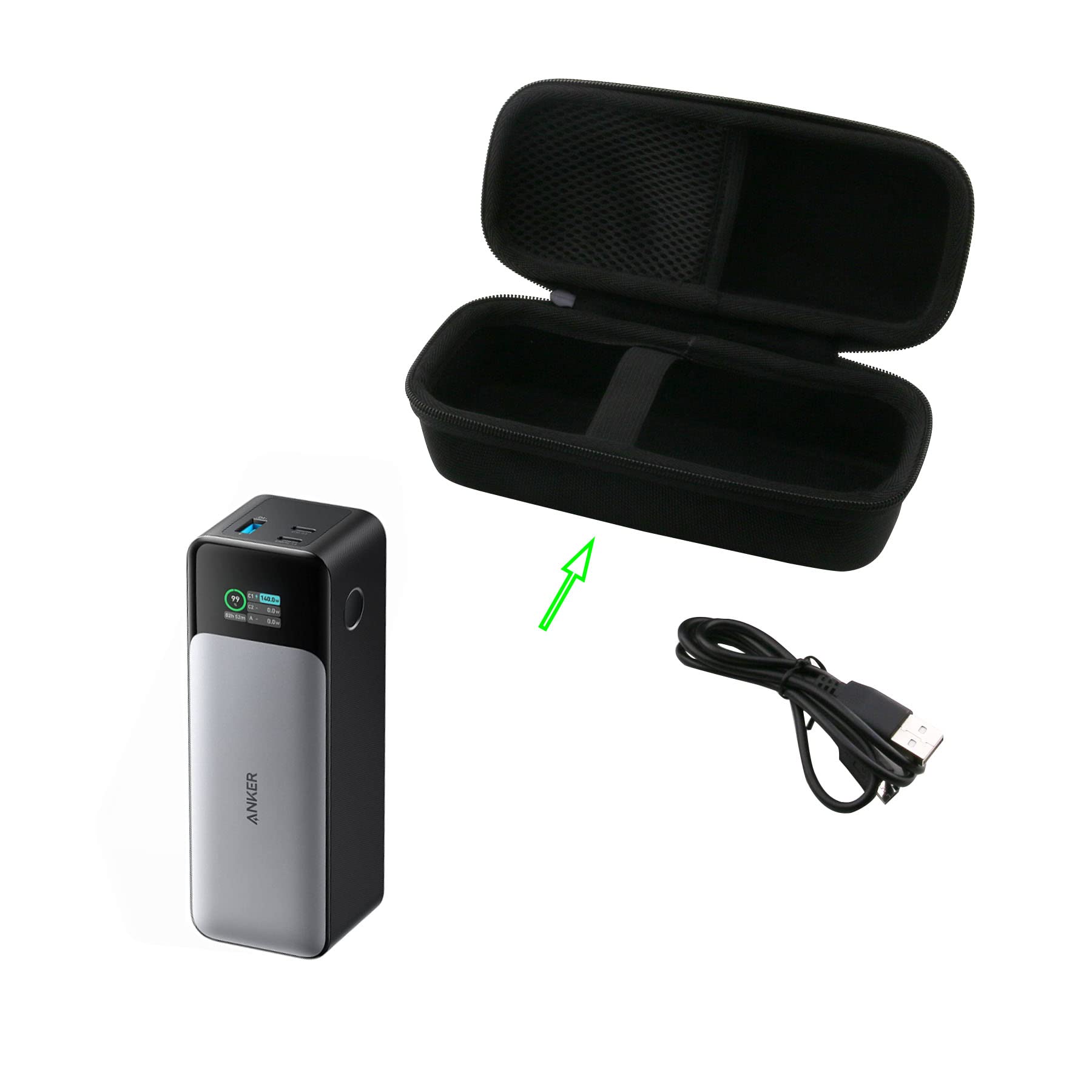 Amazon | WERJIA 収納ケース対応 Anker 737 Power Bank (PowerCore