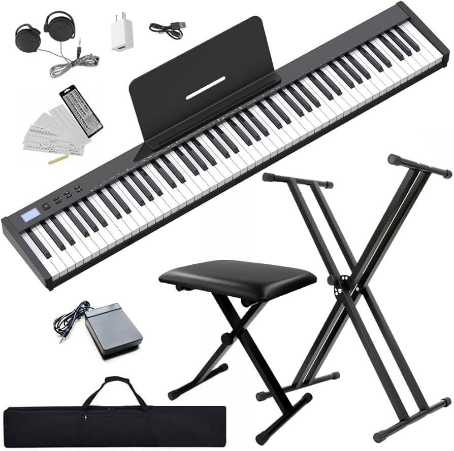 Amazon | 【イススタンドセット】ニコマク NikoMaku 電子ピアノ 88鍵盤