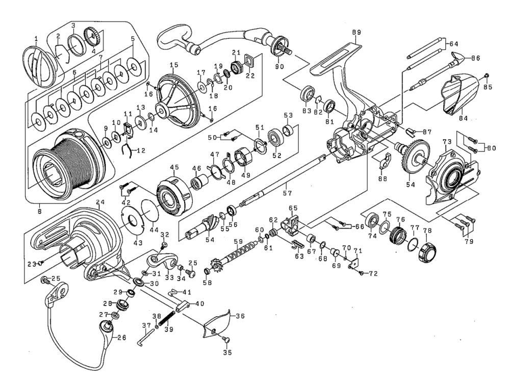 Amazon | ダイワ(DAIWA) 純正パーツ 17 トーナメントISO 4500遠投
