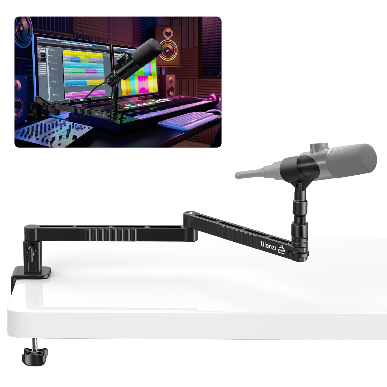 Amazon | VIJIM LS26 マイクスタンド マイクアーム 卓上用 クランプ式