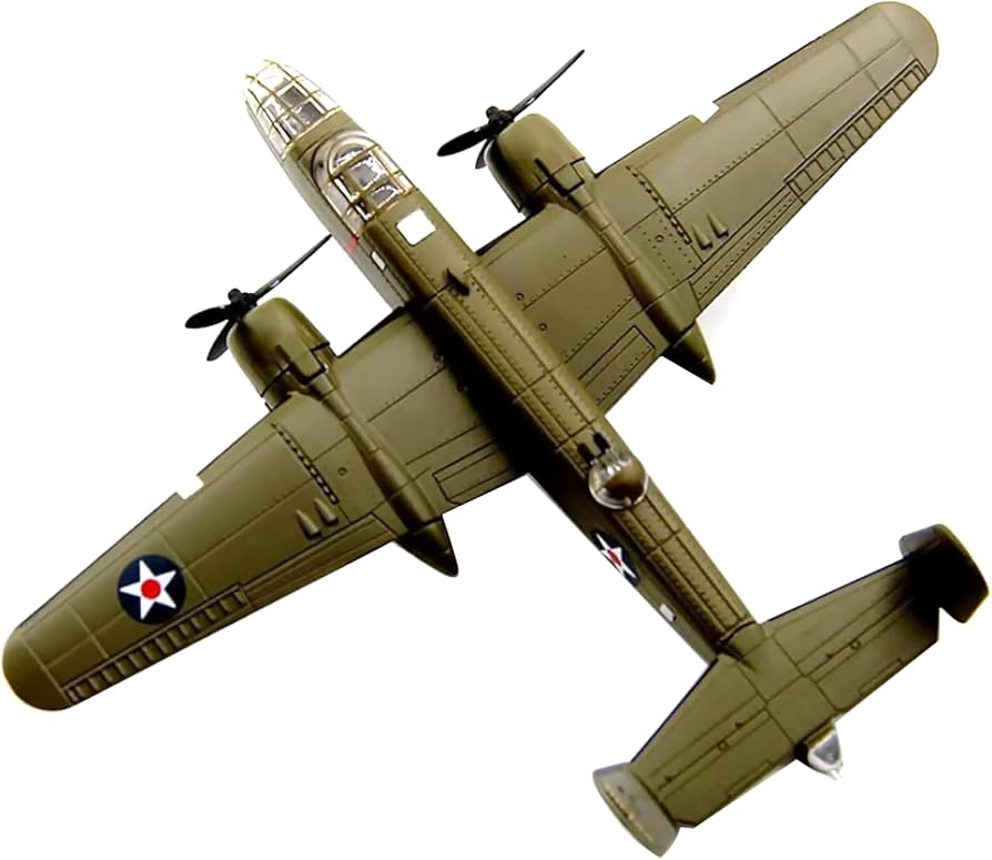 Amazon.co.jp: 1:144合金B-25爆撃機ミッチェル航空機モデル航空機