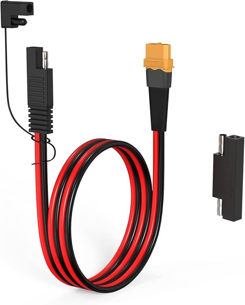 Amazon.co.jp: ELFCULB 10AWG XT60 - SAEコネクター延長ケーブル SAE