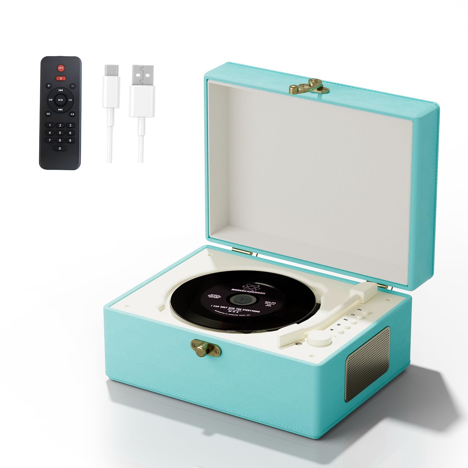 Amazon.co.jp: ポータブルCDプレーヤー、レトロデザイン、充電式