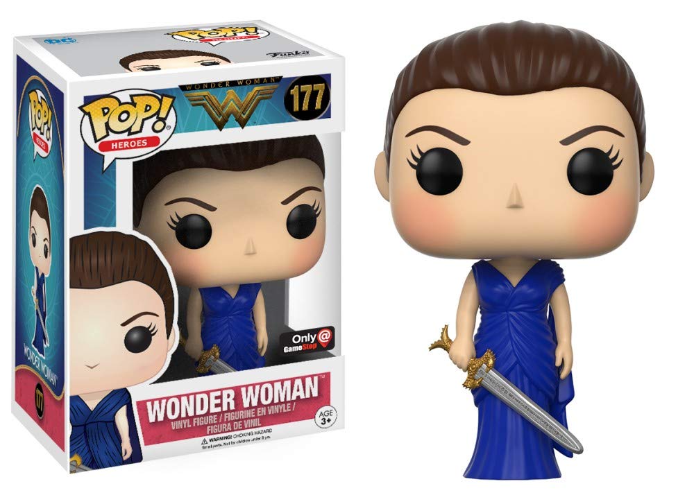 Amazon.com: Funko Pop! DC Heroes Wonder Woman #177 (Blue Dress