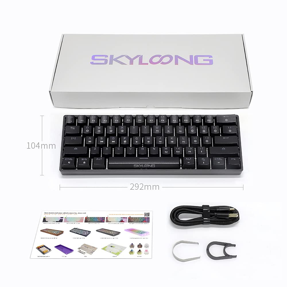 Amazon | SKYLOONG GK61 SK61 60%メカニカルキーボード 61キー