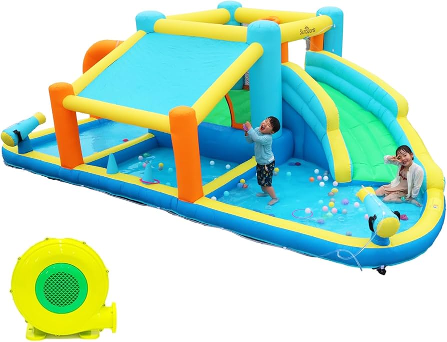 Amazon | [MRG] [乾湿両用/送風機付き] トランポリン プール 522 × 344