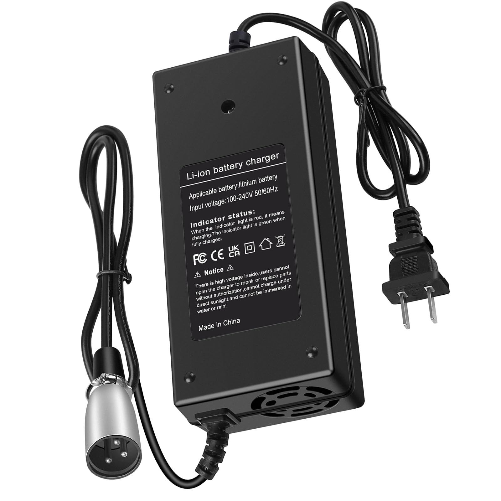 Amazon.com: 42V 2A 3-Pin Male XLR Charger for Razor MX500, MX650