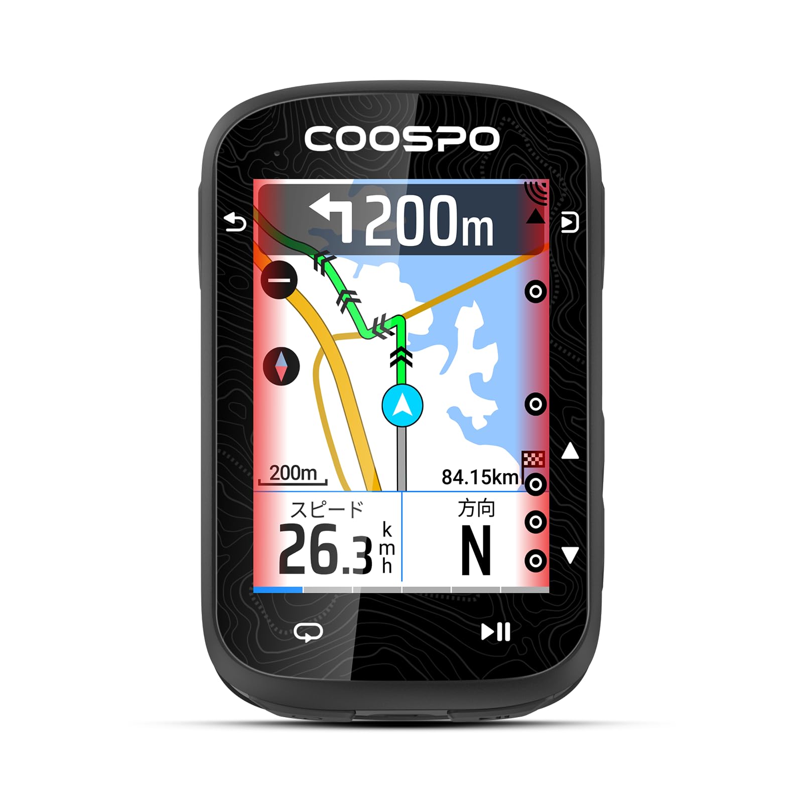 Amazon.co.jp: COOSPO CS600 サイクルコンピュータ GPS サイコン 2.4