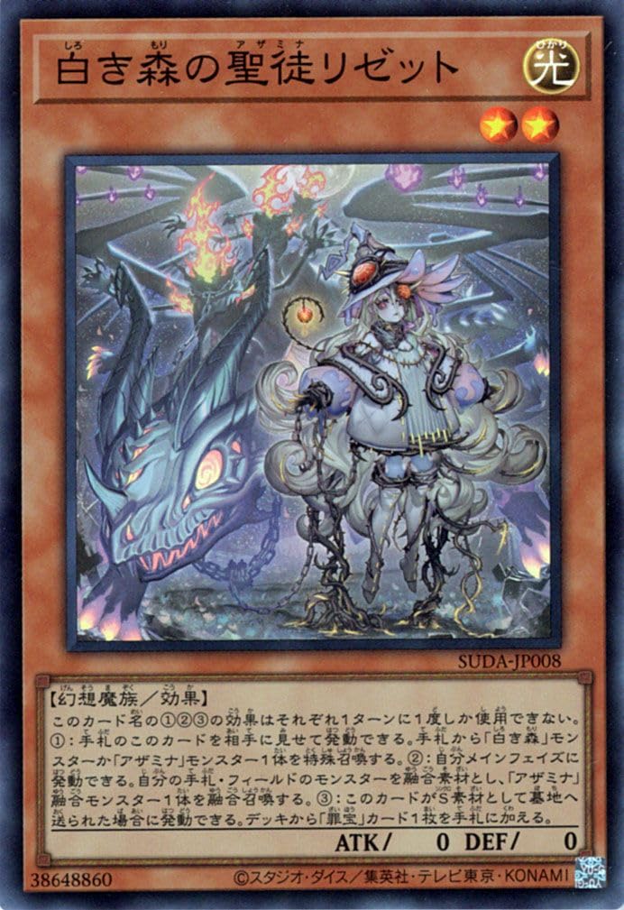 Amazon.co.jp: 遊戯王カード 白き森の聖徒リゼット(スーパーレア