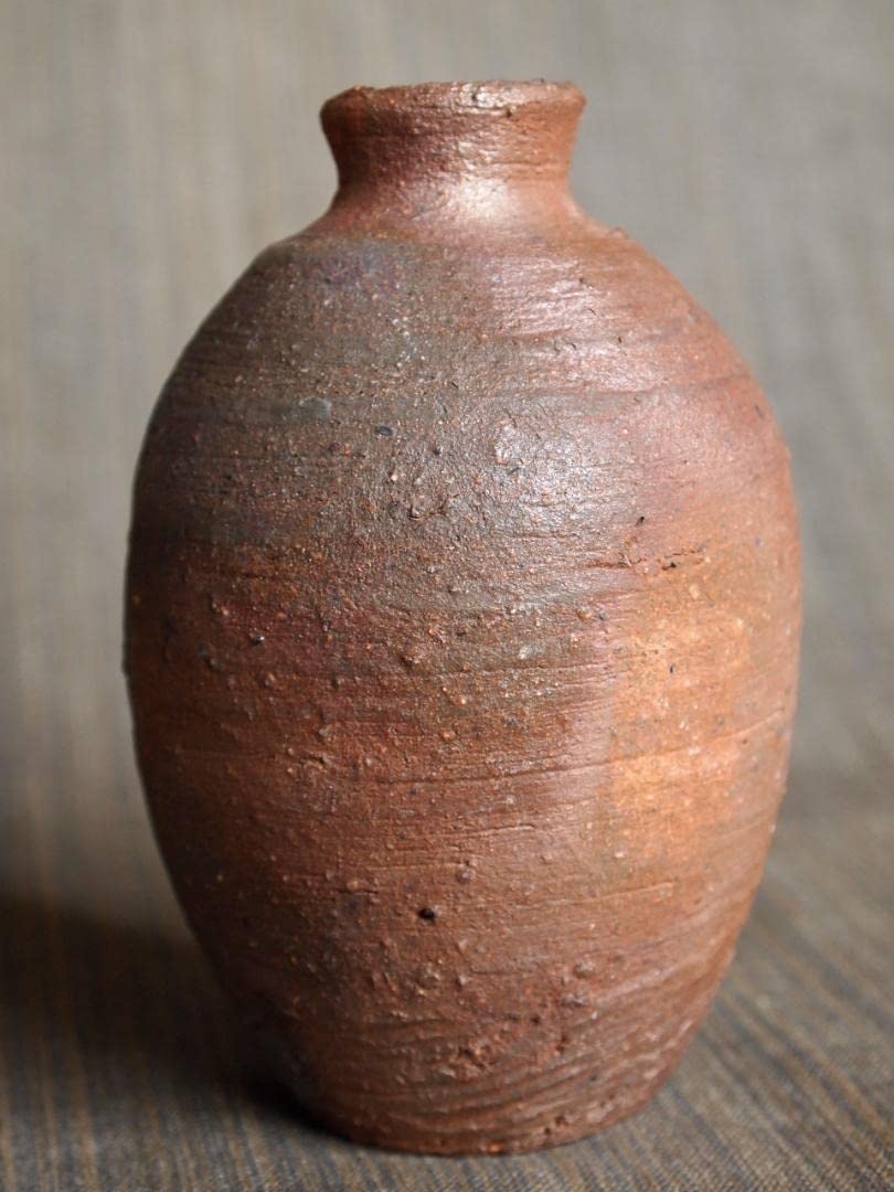 Amazon.co.jp: 作前嶋 五一郎義弟：原田拾六備前≪窯変≫徳利共箱