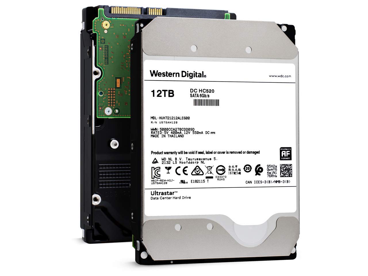 Amazon.com: HGST WD Ultrastar DC HC520 12TB SATA 6Gb/s 3.5-Inch