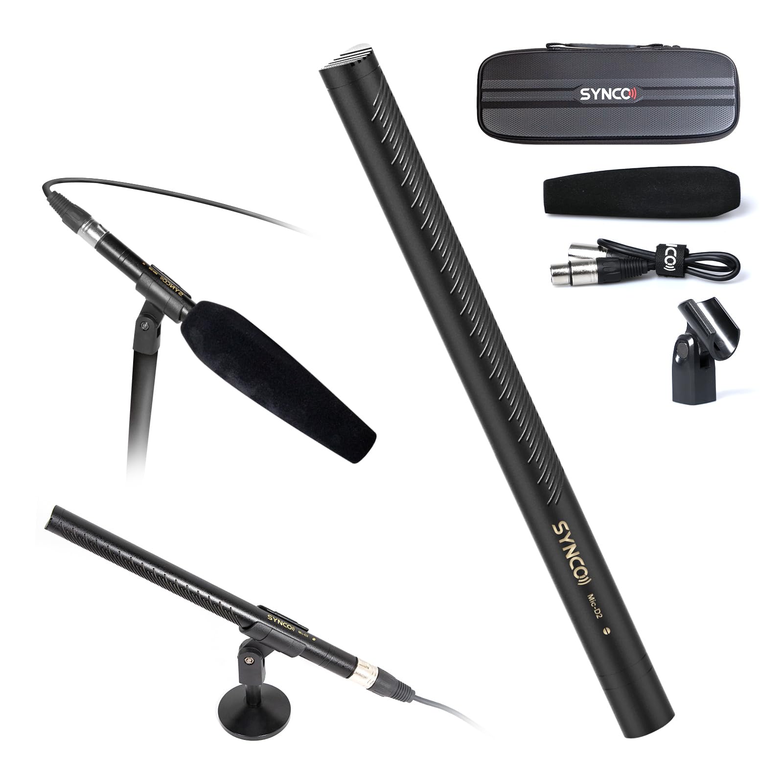 Amazon.com: SYNCO D2 XLR Shotgun Microphone, Hypercardioid