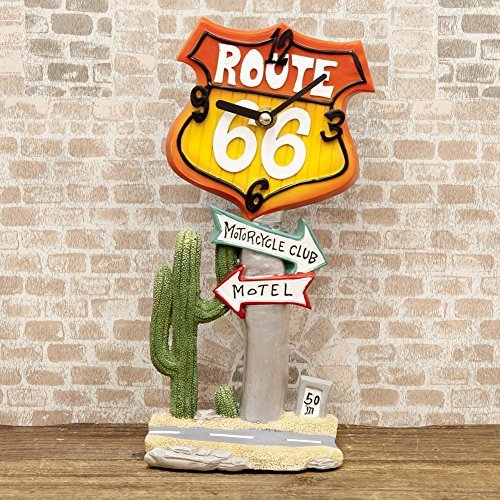 Amazon.co.jp: アメリカン テーブルクロック Route66 ルート66 RT66