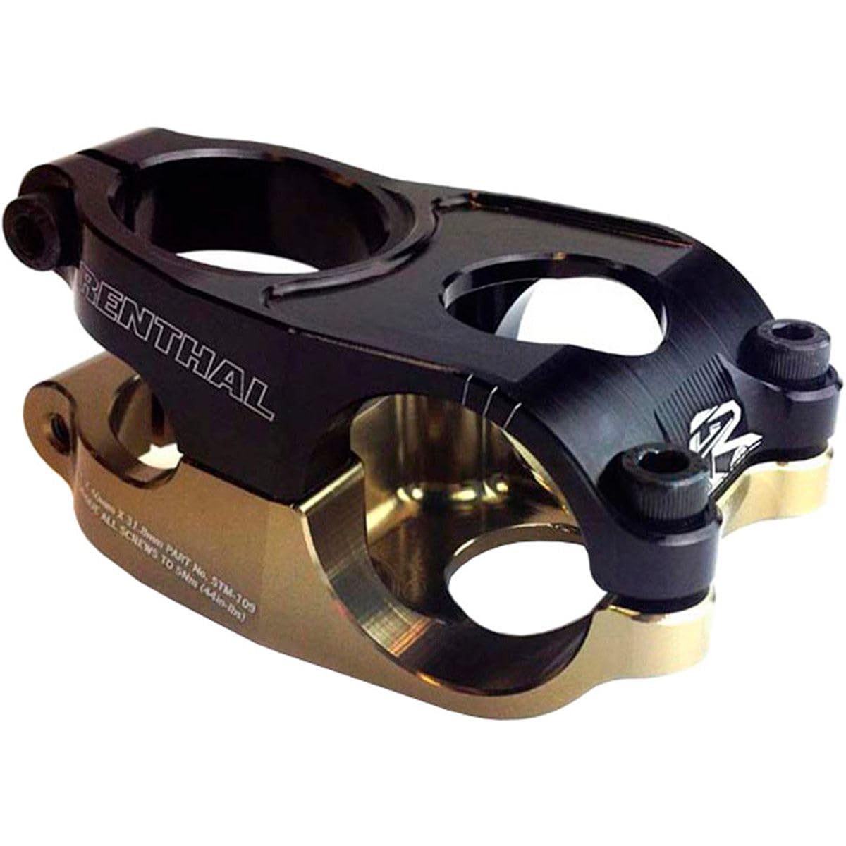 Amazon.com : Renthal Duo Stem Black/Gold, 40Mm : Sports & Outdoors