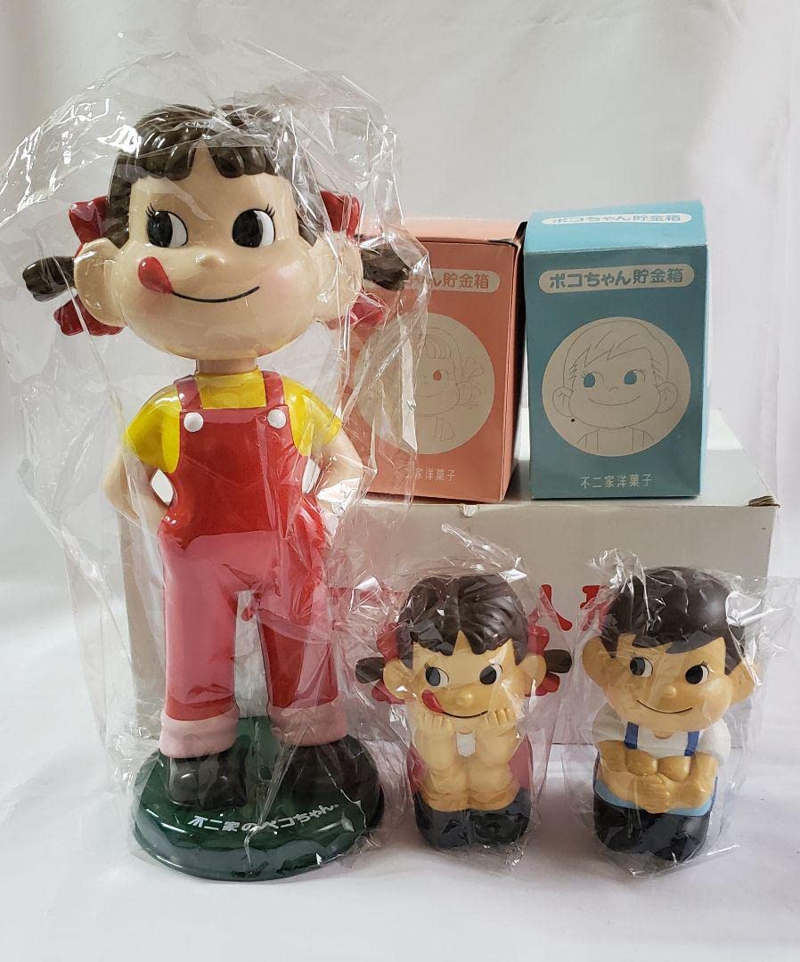 Amazon.co.jp: 不二家 ペコちゃん 首振り 人形 貯金箱 ポコちゃん