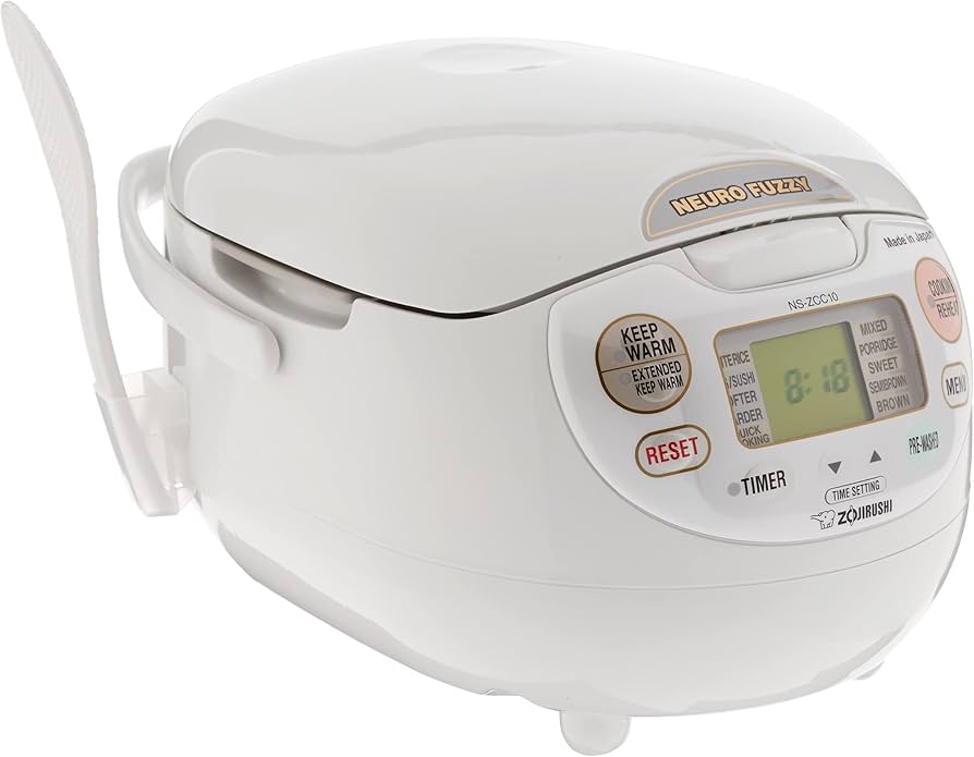 Amazon.com: Zojirushi NS-ZCC10 5-1/2-Cup Neuro Fuzzy Rice Cooker