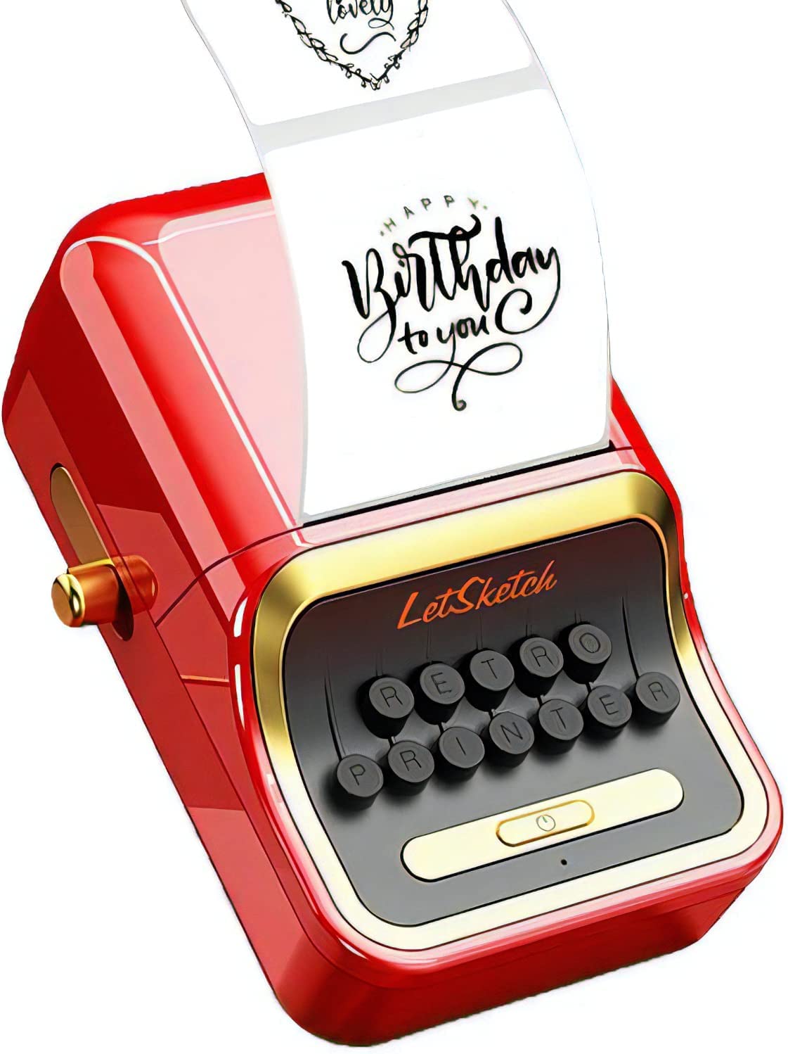 Amazon | LetSketch 300dpi ラベルプリンター レトロ文具 スマホ