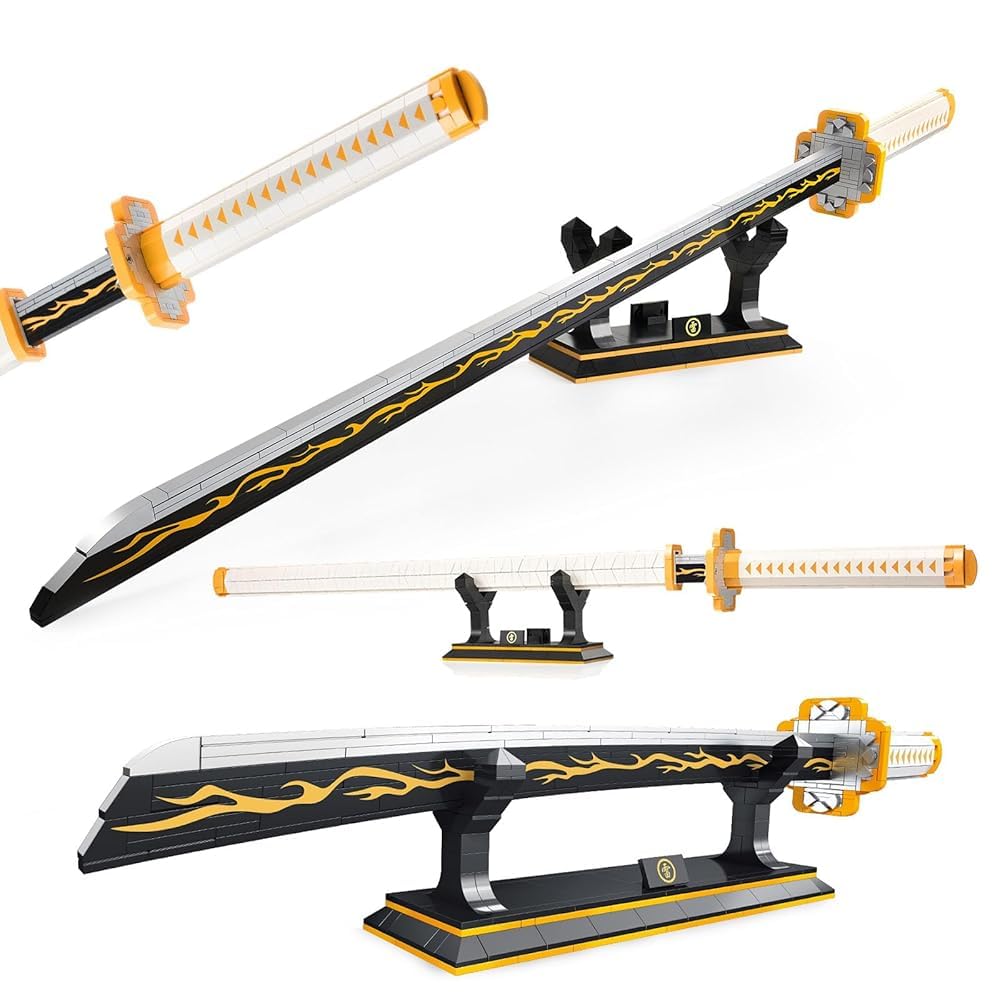 Amazon.com: SATHIBI Zenitsu Demon Swords Building Set,39in Demon