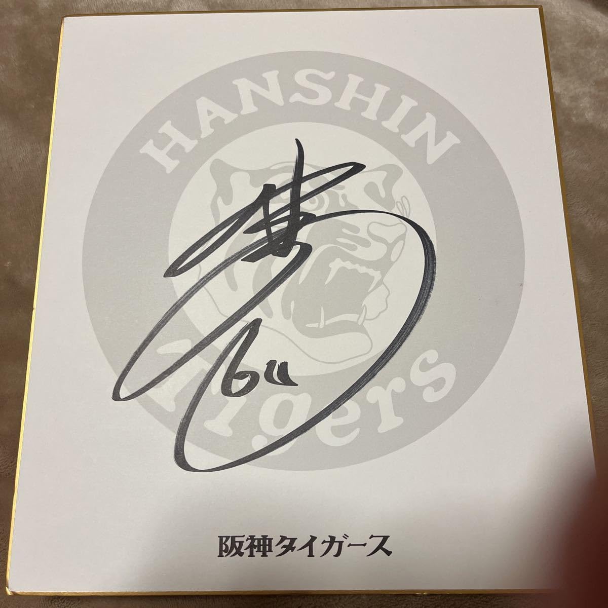 Amazon.co.jp: 阪神タイガース小野寺暖選手直筆サイン球団ロゴ色紙