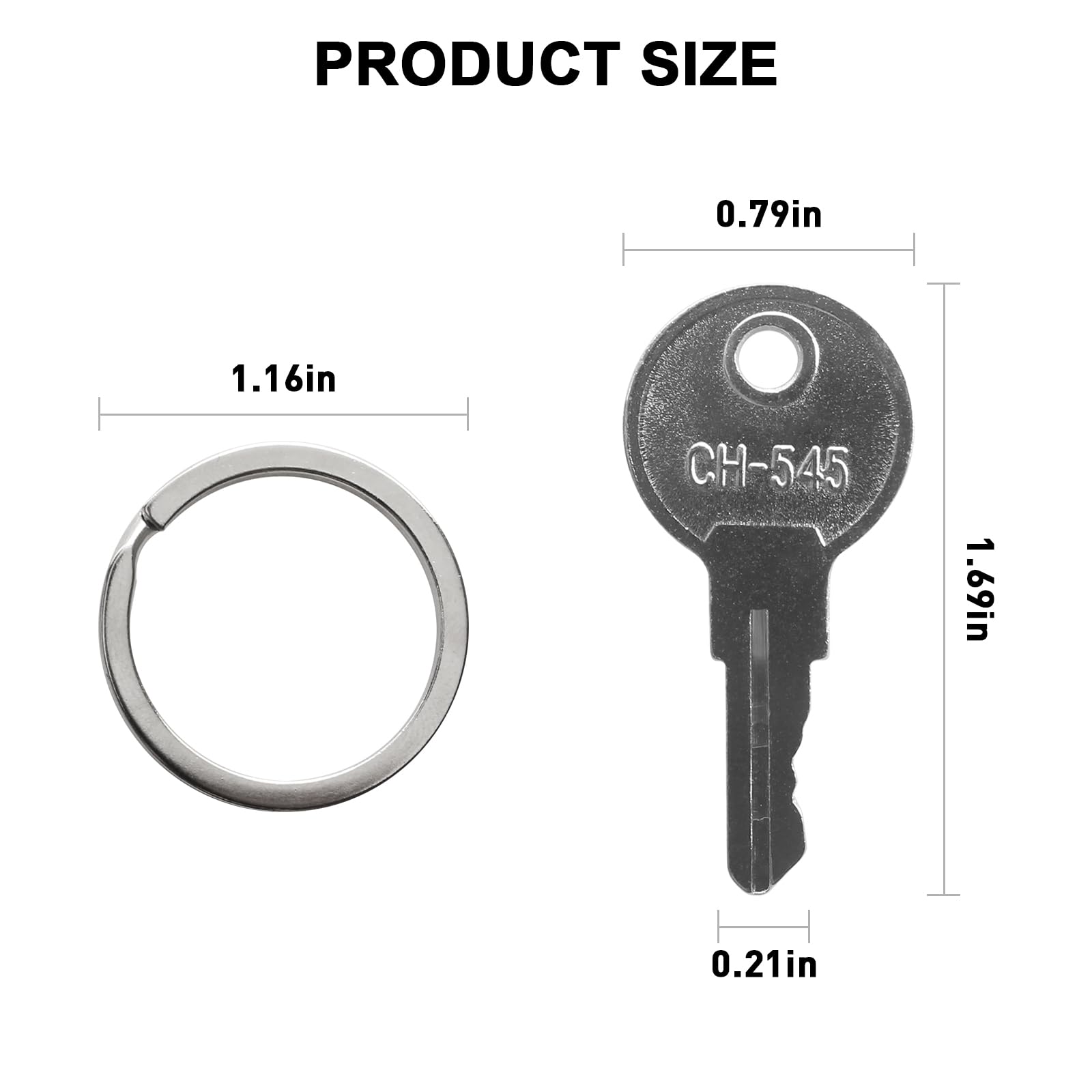 Amazon.com: VIDABTE Universal Keys CH545 Replacement Key for UWS