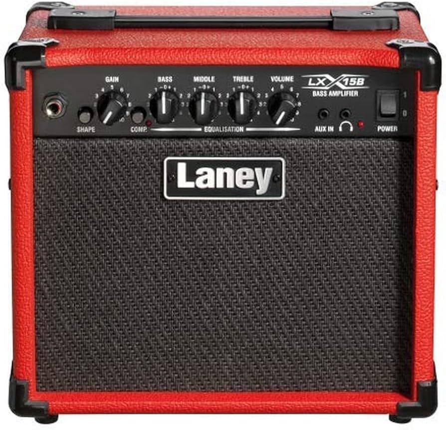 Amazon.com: Laney LX15B-RED Electric Bass Combo Amplifer : Musical