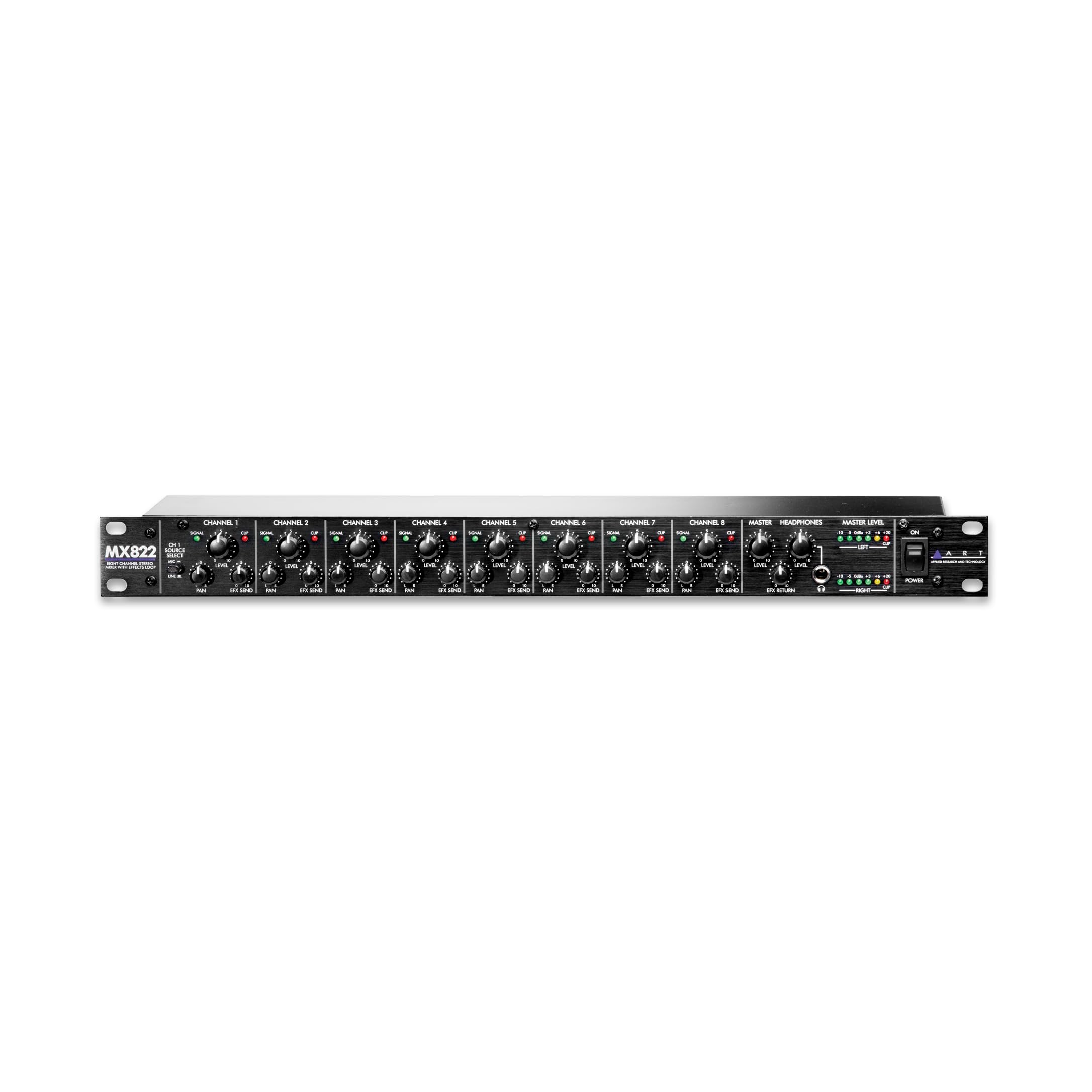 Amazon.com: ART MX822 Eight-Channel Rack Mount Stereo Mixer