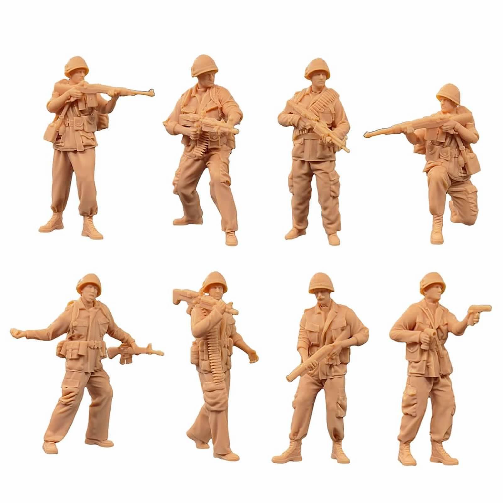 Amazon.co.jp: ZEDACAKAI (8個) 1/35 フィギュア 戦争兵士 歩兵 銃を