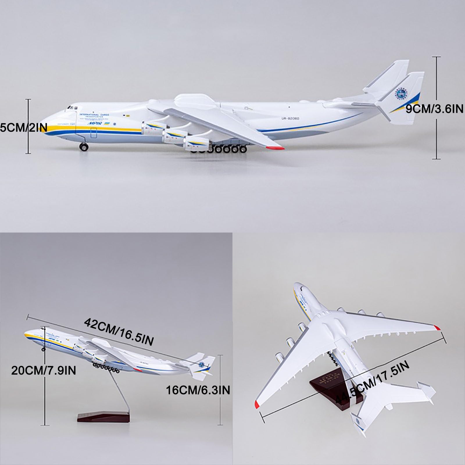 Amazon.co.jp: 1:200 An-225 Antonov 模型飛行機 樹脂航空機モデル