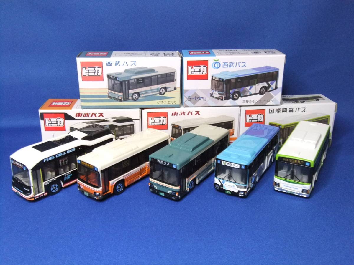Amazon.co.jp: 特注トミカ 西武バス東武バス国際興業バス 5台セット