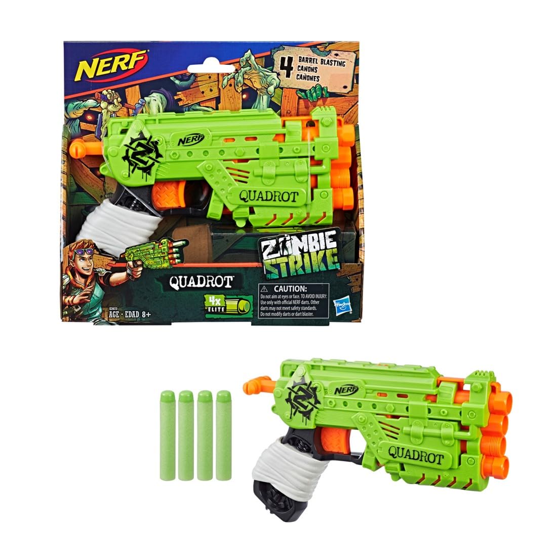Amazon.com: Nerf Zombie Strike Quadrot Toy : Toys & Games