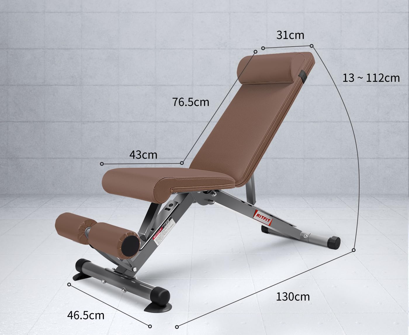 Amazon.co.jp: RITFIT トレーニングベンチ インクラインベンチ 可変式