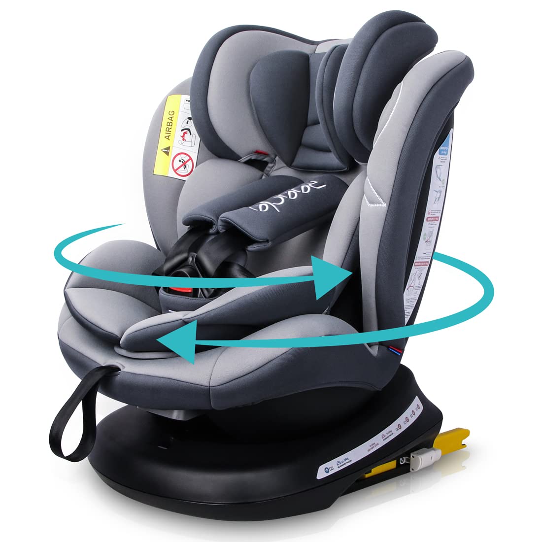 Amazon | Reecle チャイルドシート 360° 回転式 新生児~12歳頃 (0~36kg