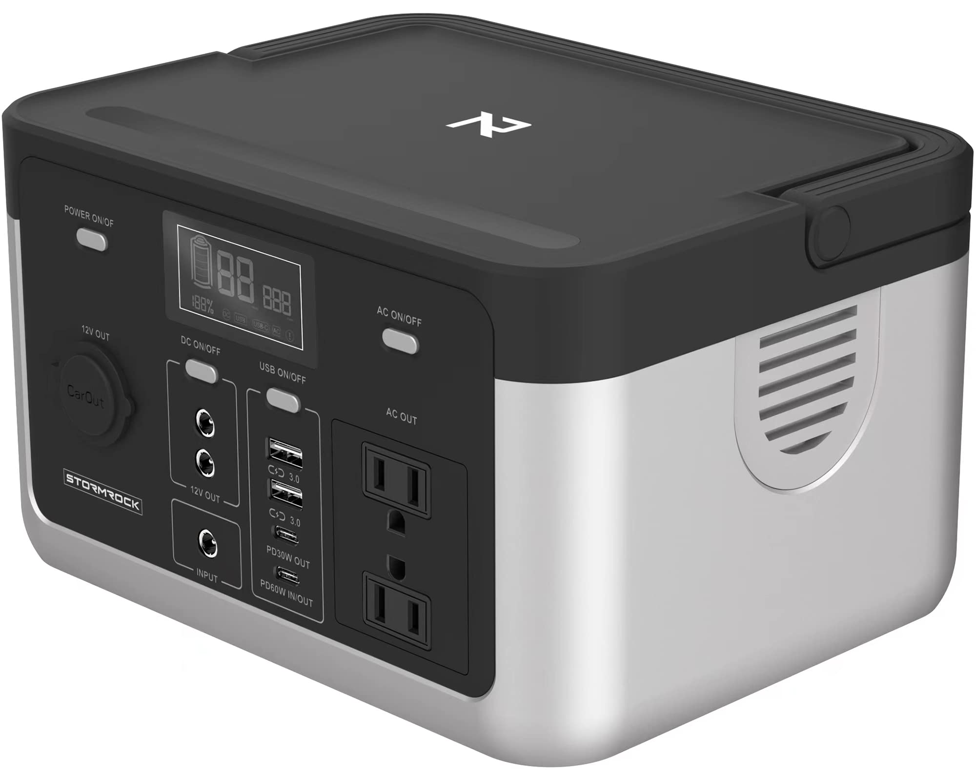 Amazon.co.jp: STORMROCK ポータブル電源 294.4Wh/300W 大容量 リン酸