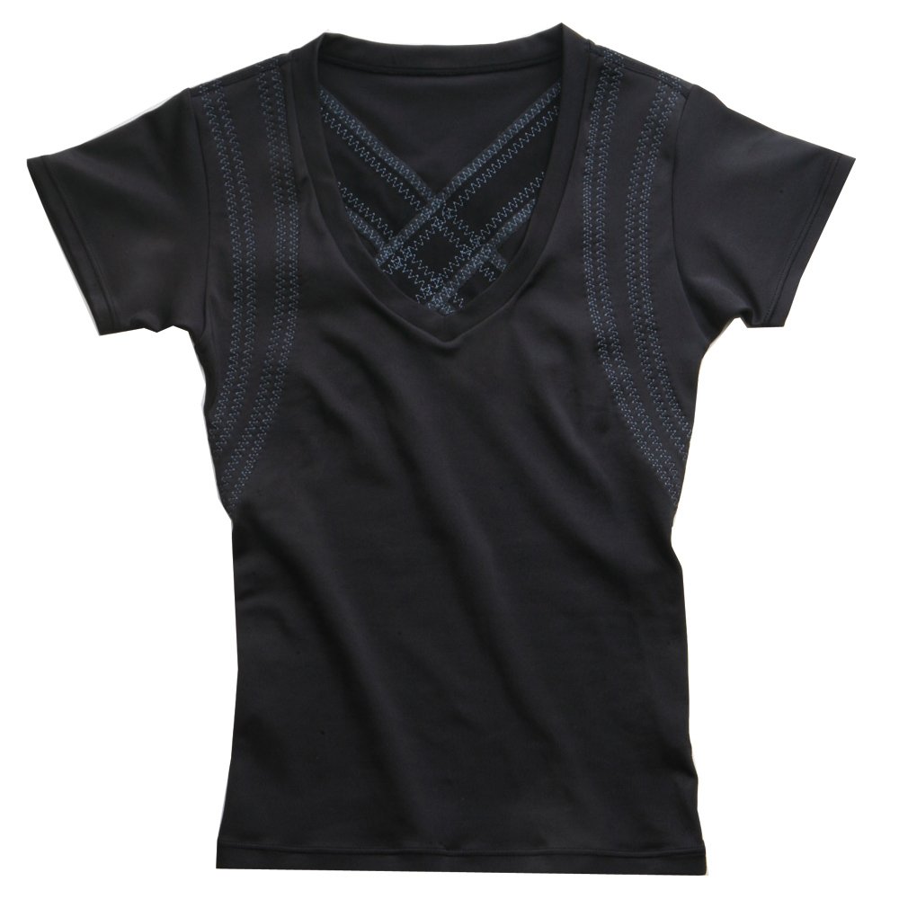 Amazon | BiBi Grant レディースパンプ半袖 ブラック L | グラントイー